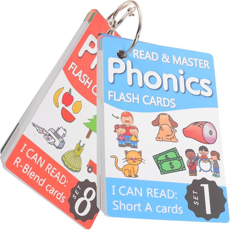 بطاقات الفلاش الصوتية مع حلقات معدنية لعبة مطابقة الحروف الإملائية للأطفال التعلم المبكر - Image 1